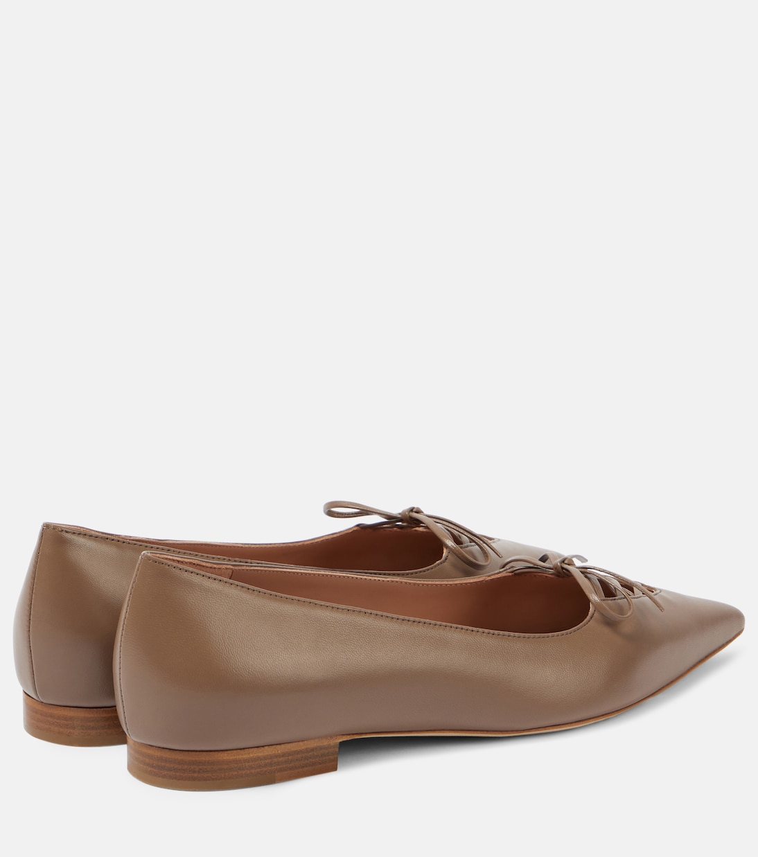 Кожаные балетки Hedy 10 Malone Souliers, серо-коричневый — фото 2