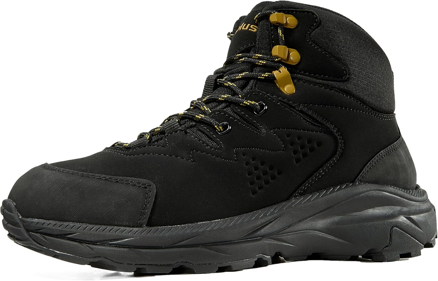 

Мужские водонепроницаемые трекинговые ботинки Легкие, удобные, прочные, противоскользящие, для любых поверхностей, средние ботинки для активного отдыха и повседневной носки Flyplus, черный