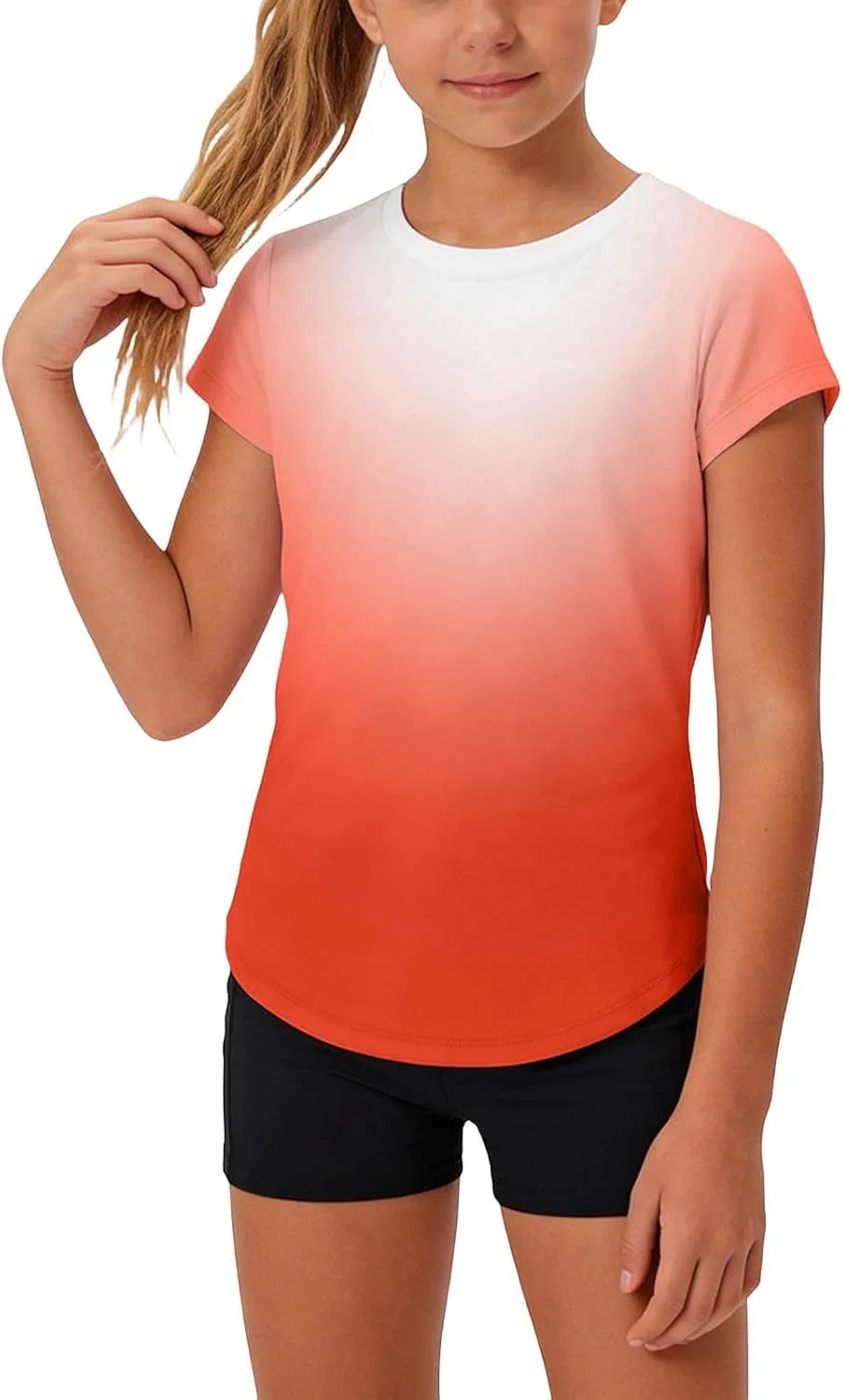 Футболка спортивная детская Gradient Athletic Zzalalana, оранжевый
