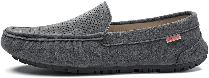 Лоферы мужские, дышащая замша, Slip-on, серый PUGHGAETZF — фото 2