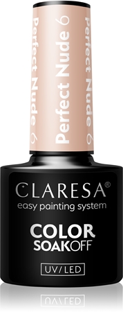 

Гибридный лак для ногтей Claresa SoakOff UV/LED Color Perfect Nude, 6 5 g