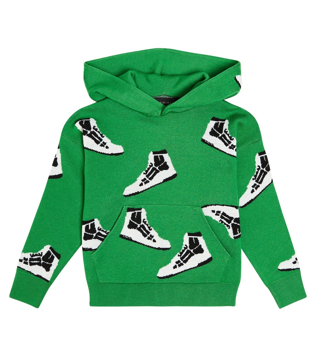 

Худи skel top из шерсти интарсии Amiri Kids, зеленый