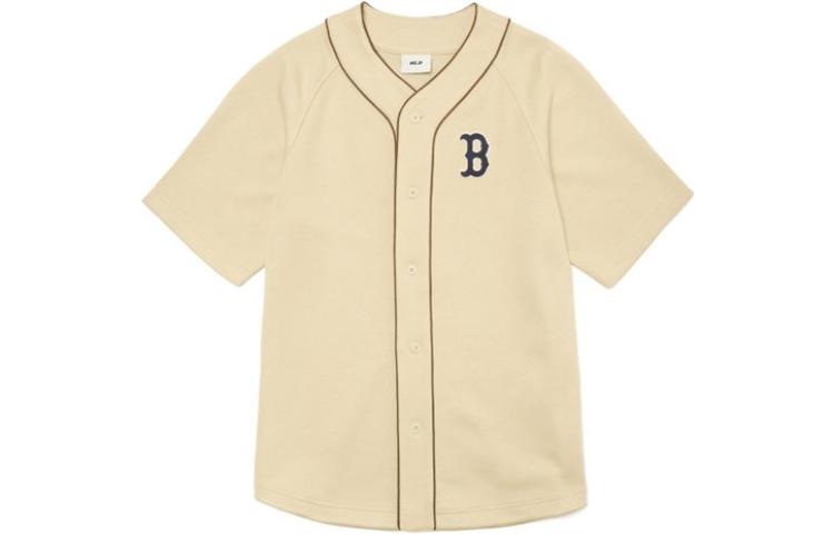 

MLB Футболка унисекс бежево-желтая, Желтый, MLB Футболка унисекс бежево-желтая