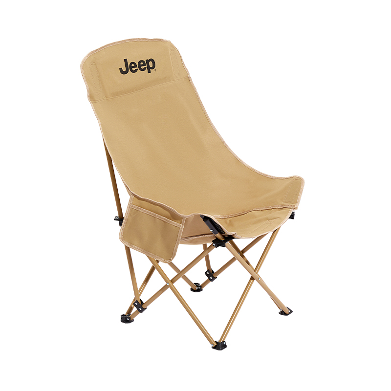 

Кемпинговое кресло Gip Camping High Back Moon Chair, походное рыболовное кресло, портативный шезлонг для отдыха, диван-мешок Jeep, High-Back Moon Chair[Khaki]