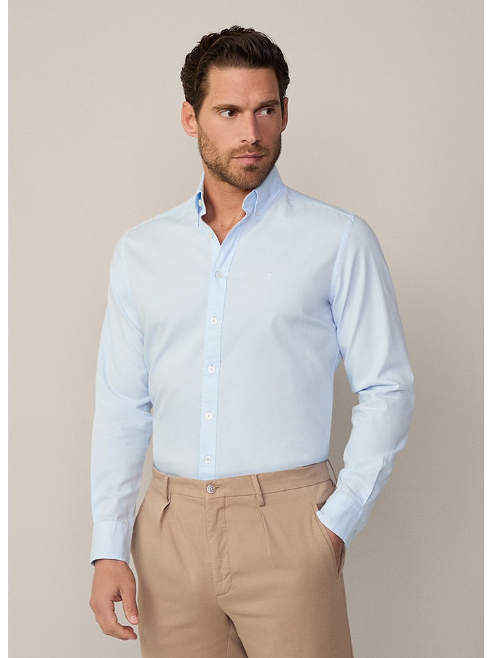 

Рубашка Hackett London, светло-синий