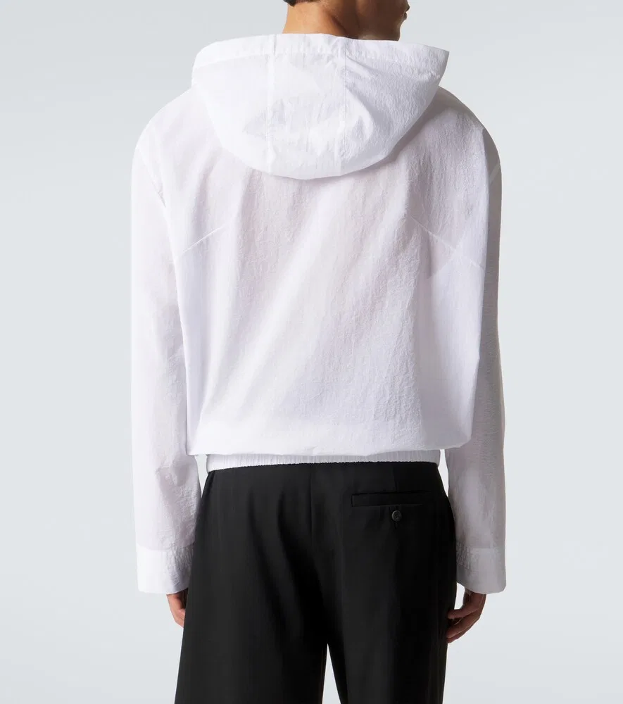 Рубашка Haut Marin из смесовой хлопковой ткани Jacquemus, белый — фото 4