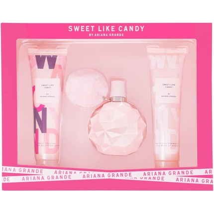 Подарочный набор Sweet Like Candy от For Women из 3 предметов: 3,4 унции парфюмерной воды-спрея, 3,4 унции суфле для тела, 4 унции спрея для тела, 340 мл Ariana Grande — фото 2