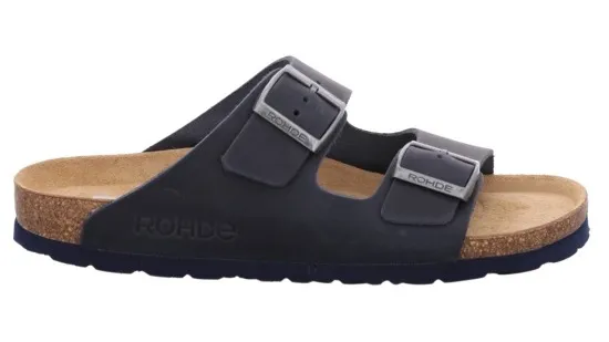Мюли Rohde "Grado", летняя обувь, тапочки, горки для бассейна, эргономичная стелька, синий — фото 4