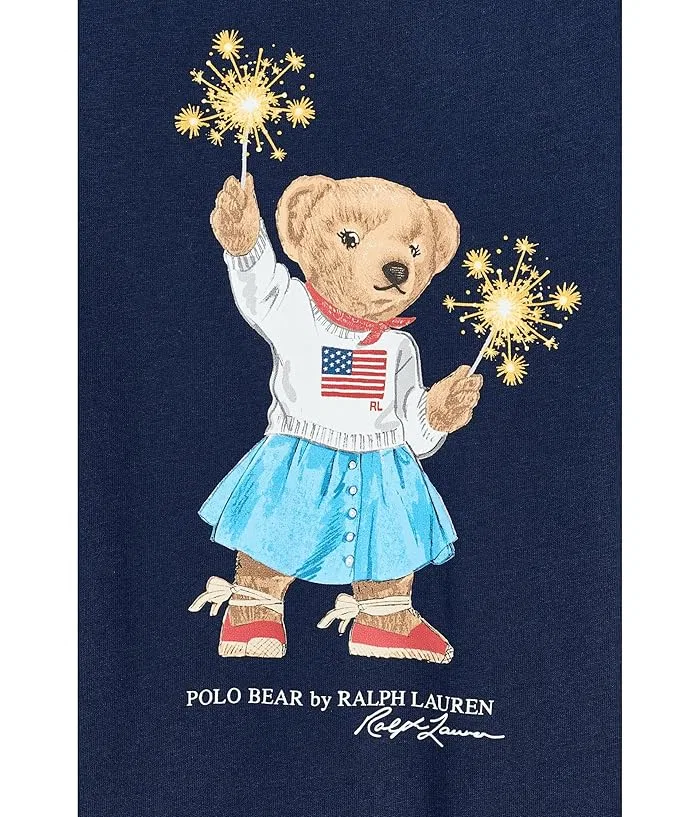 Платье хлопковое Polo Bear Ralph Lauren Polo Ralph Lauren Kids, Refined Navy — фото 3