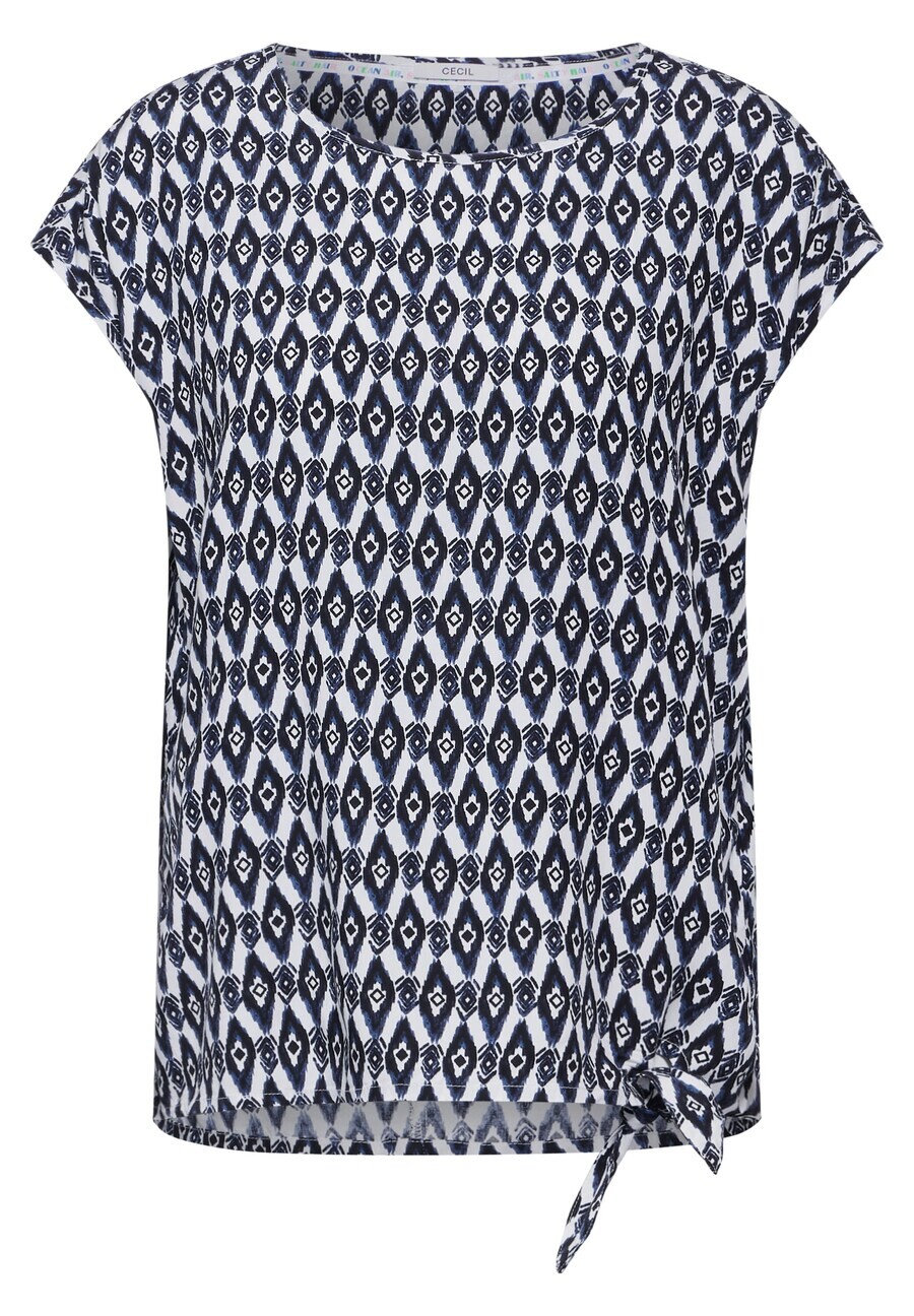 

Блуза CECIL Blouse, цвет Navy/Dark blue/White