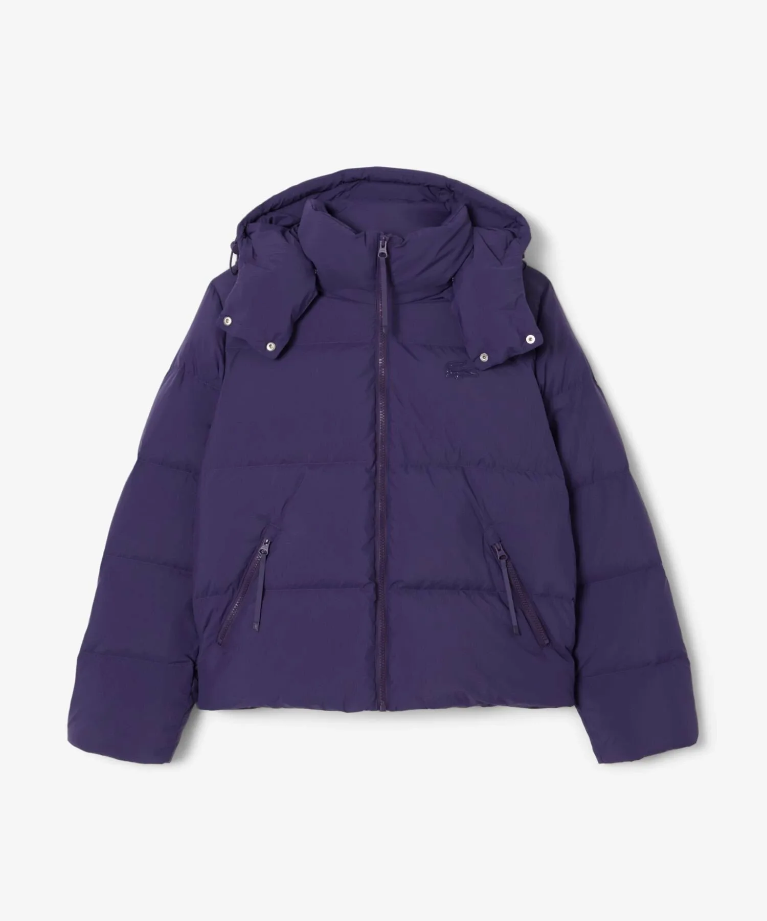 Куртка LACOSTE нейлоновая короткая с капюшоном, Dark blue
