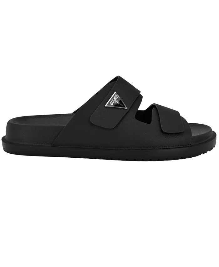 Мужские модные шлепанцы Visel Branded Slip On GUESS, черный — фото 2