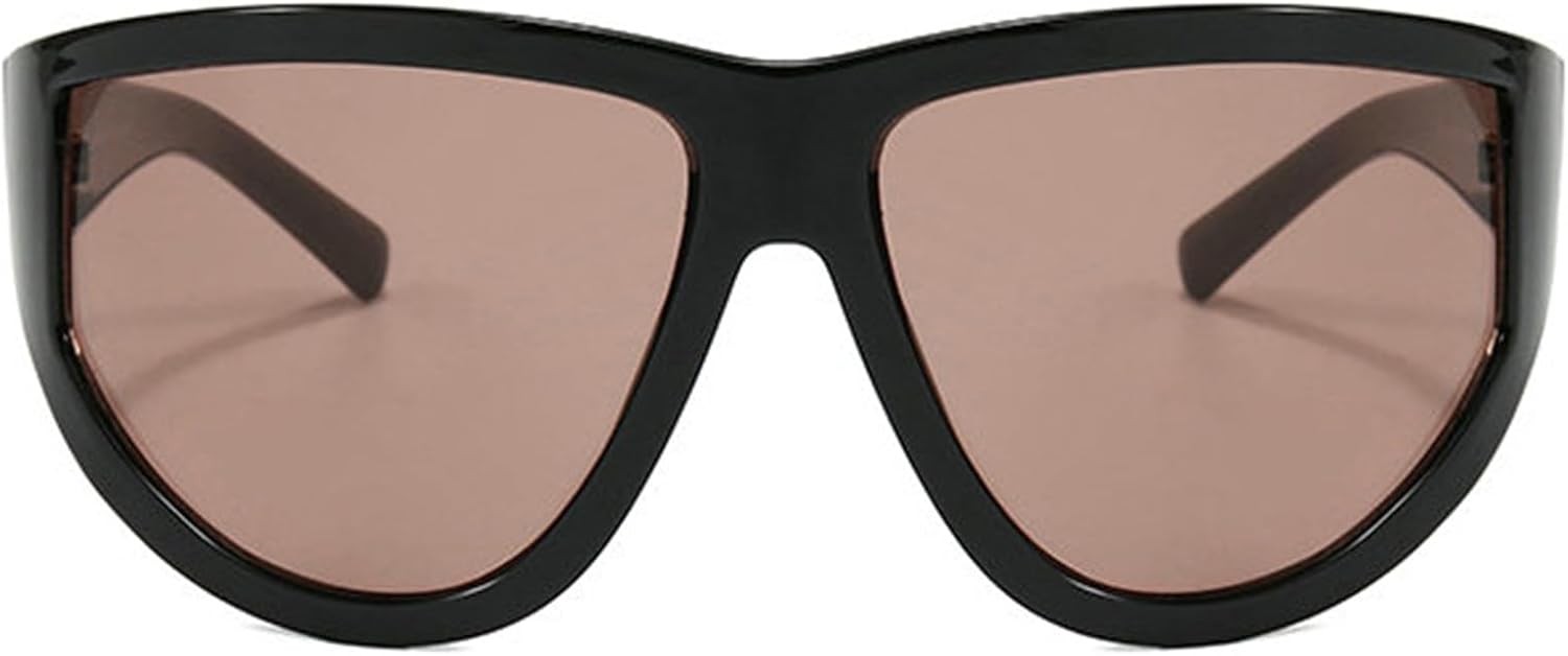 

Солнцезащитные очки Helena Oversized One Piece для женщин и мужчин, модные панк-винтажные солнцезащитные очки в большой оправе, маска для глаз, защита от ультрафиолета UV400, C5