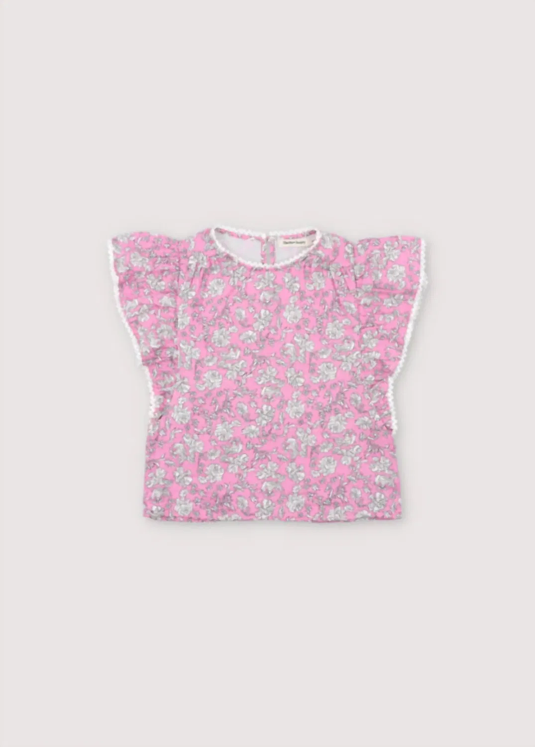Блузка Melina для девочек с принтом пионов и гибискуса The New Society, Peony Hibiscus Print