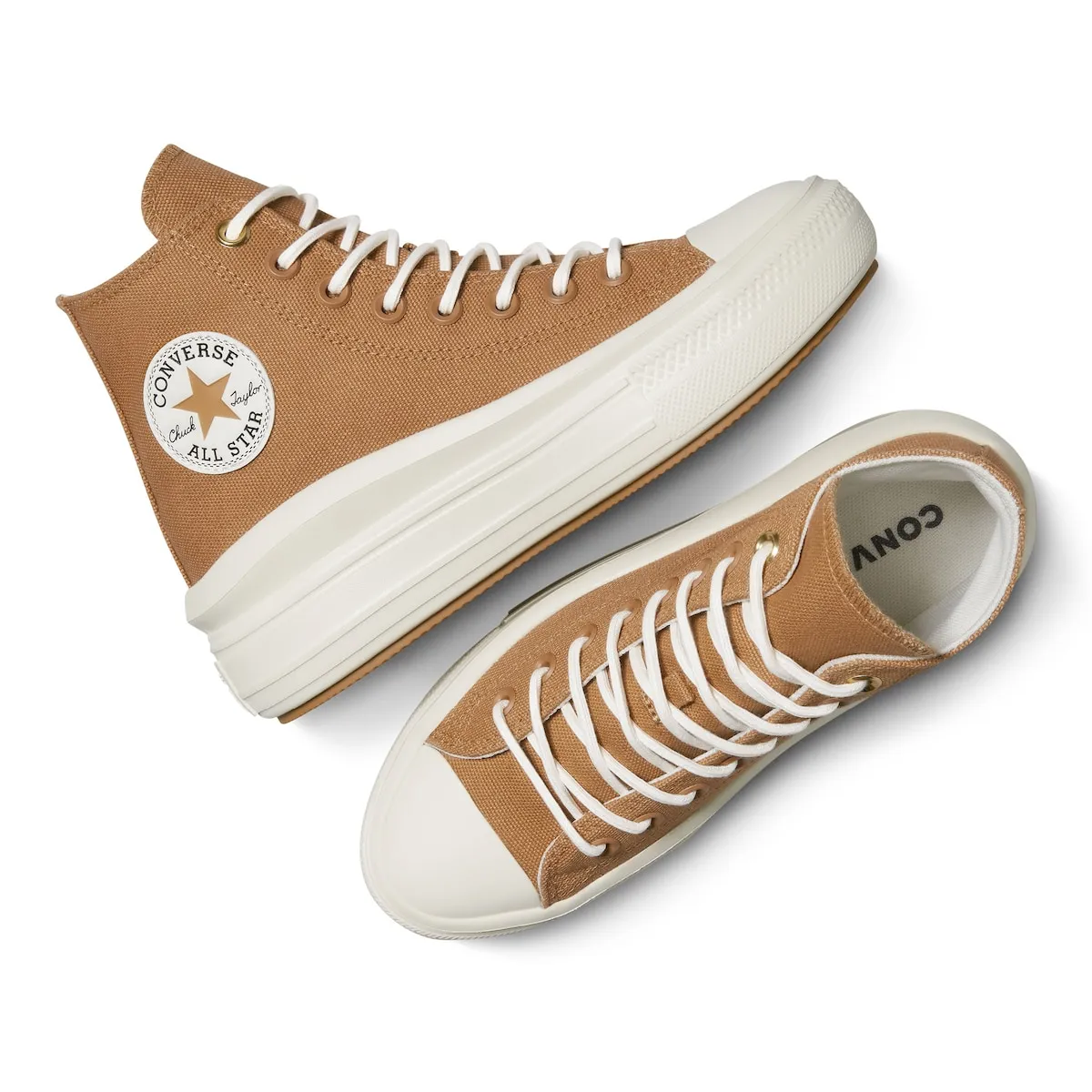 Женские повседневные кеды Chuck Taylor All Star Move Crafted Color Converse, коричневый — фото 2