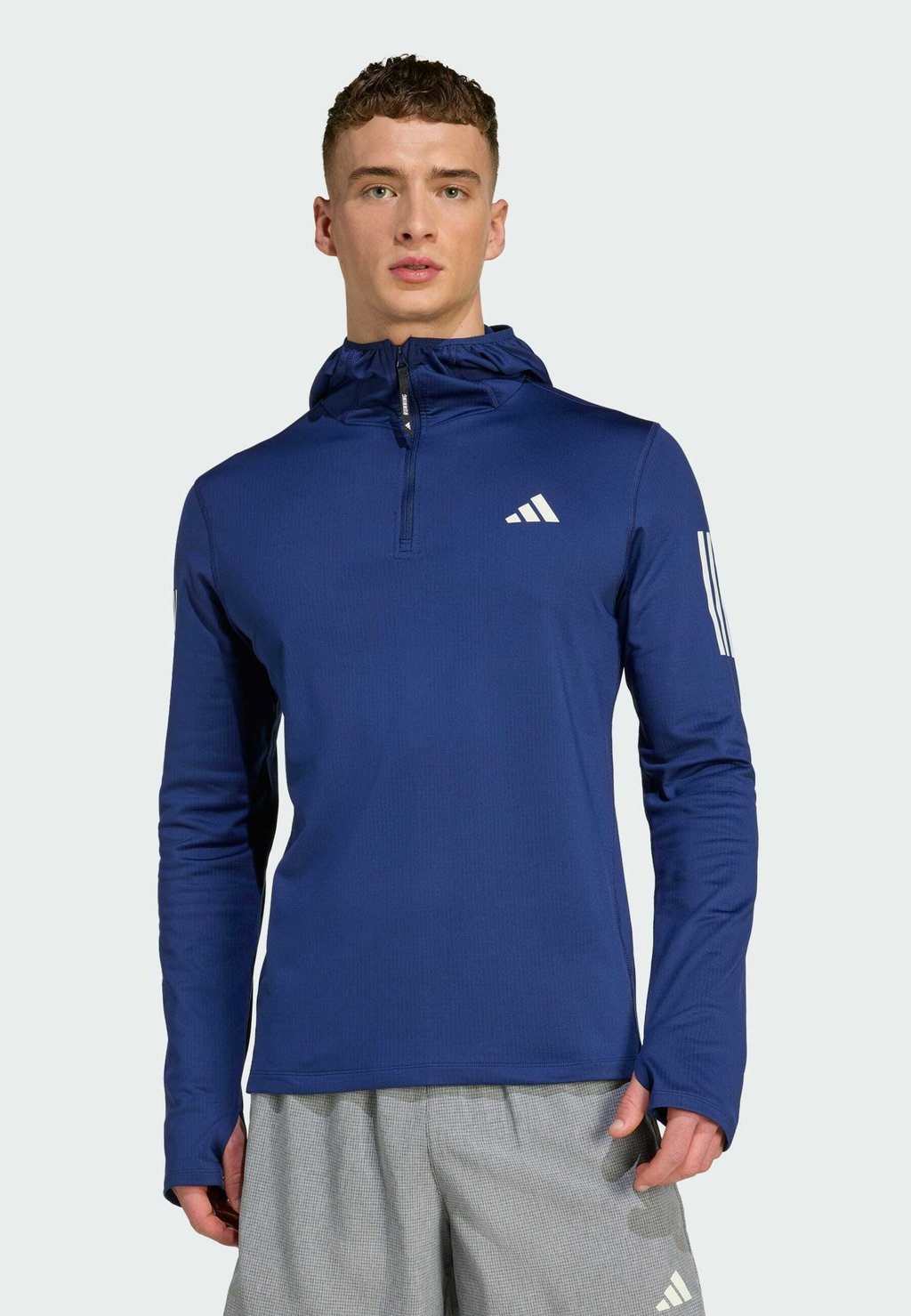 

Лонгслив Adidas Performance, темно-синий
