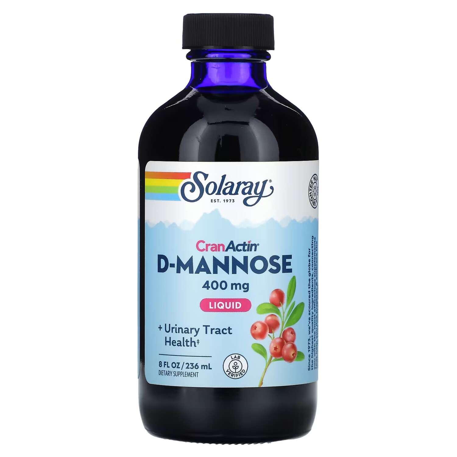 

Solaray Liquid CranActin D-манноза 400 мг 8 жидких унций (236 мл)