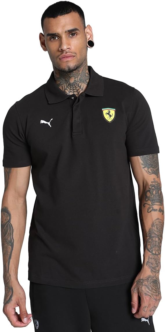 

Мужская повседневная футболка-поло Puma FERRARI RACE GRAPHIC POLO 627053, черный