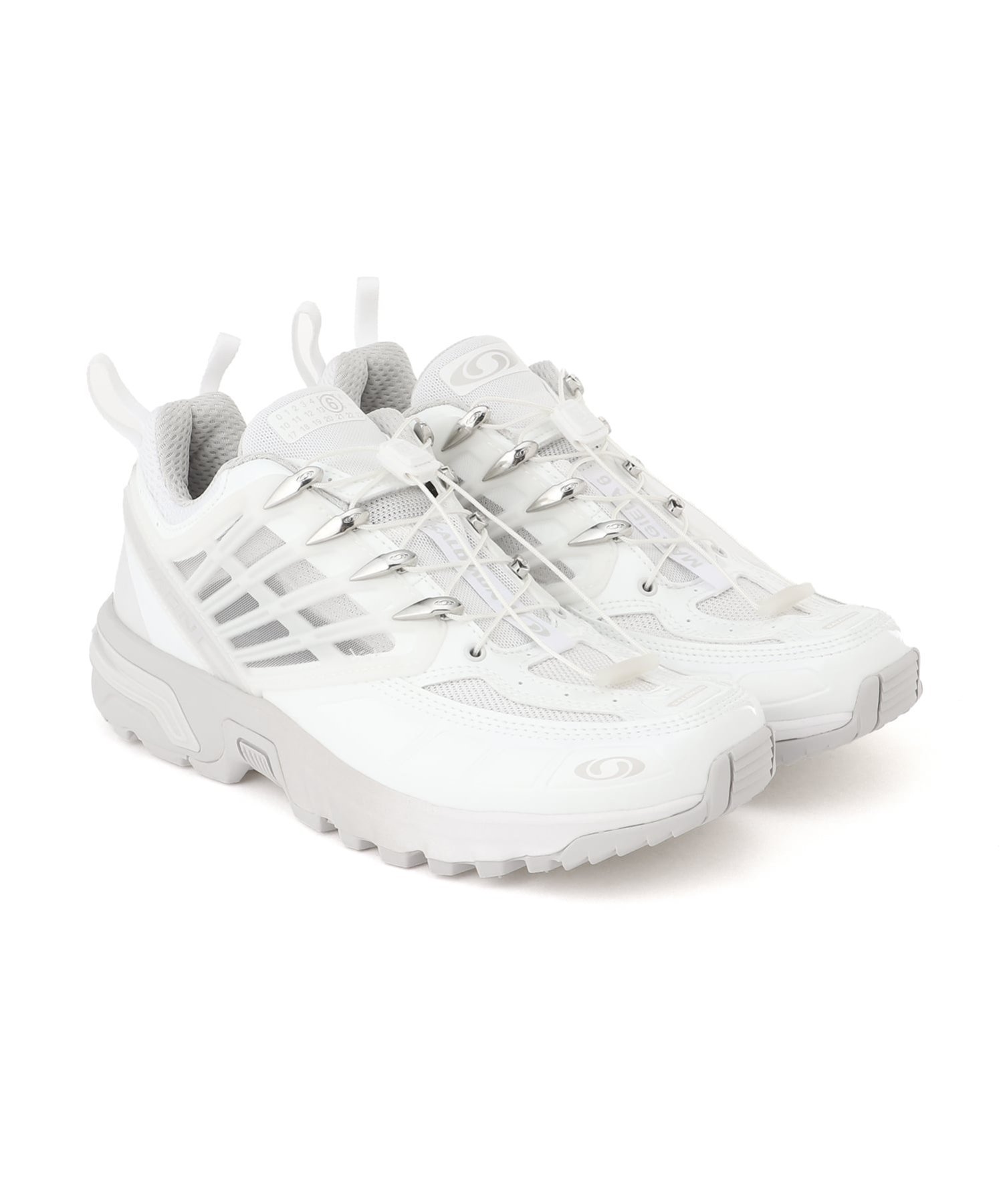 Кроссовки MM6 x Salomon Mm6 Maison Margiela, White/White/Lunar Rock — фото 2