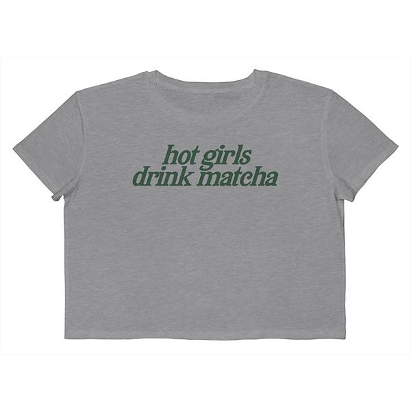 

Футболка Juniors' Grayson Threads The Label Hot Girls Drink Matcha Unbranded, Зеленый, Футболка Juniors' Grayson Threads The Label Hot Girls Drink Matcha Unbranded