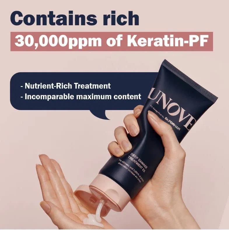 Маска для сильно поврежденных волос «Deep Damage Treatment EX» 207 мл от UNOVE Generic — фото 4