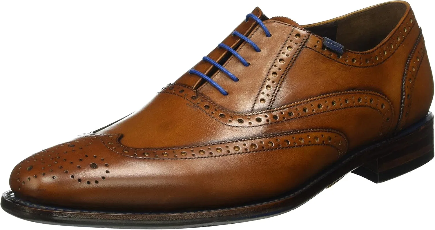 Мужские туфли дерби Floris van Bommel 19470, Brown Cognac