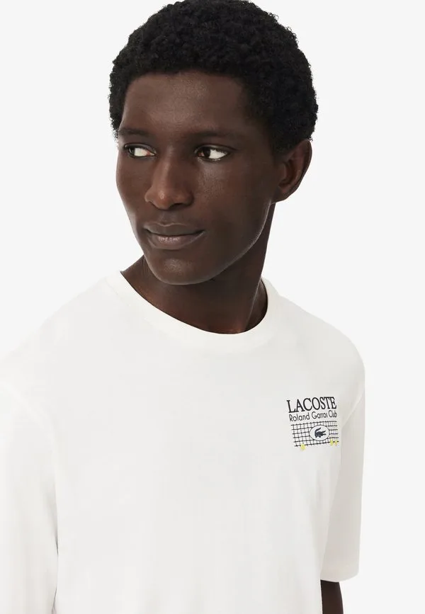 Футболка с принтом lacoste белая Lacoste, Blanc-V — фото 4