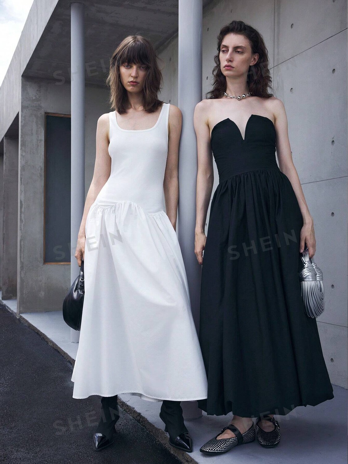 

Элегантное Однотонное Женское платье на лето Ontre, черный