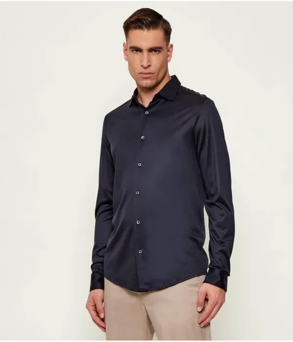 Рубашка regular fit Emporio Armani, темно-синий — фото 3