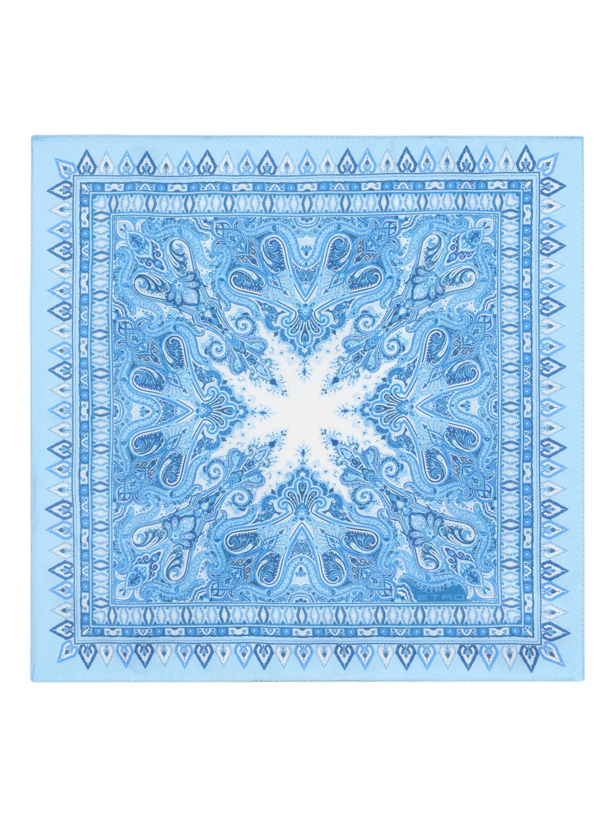 

Шелковый платок-паше с принтом пейсли Etro, синий