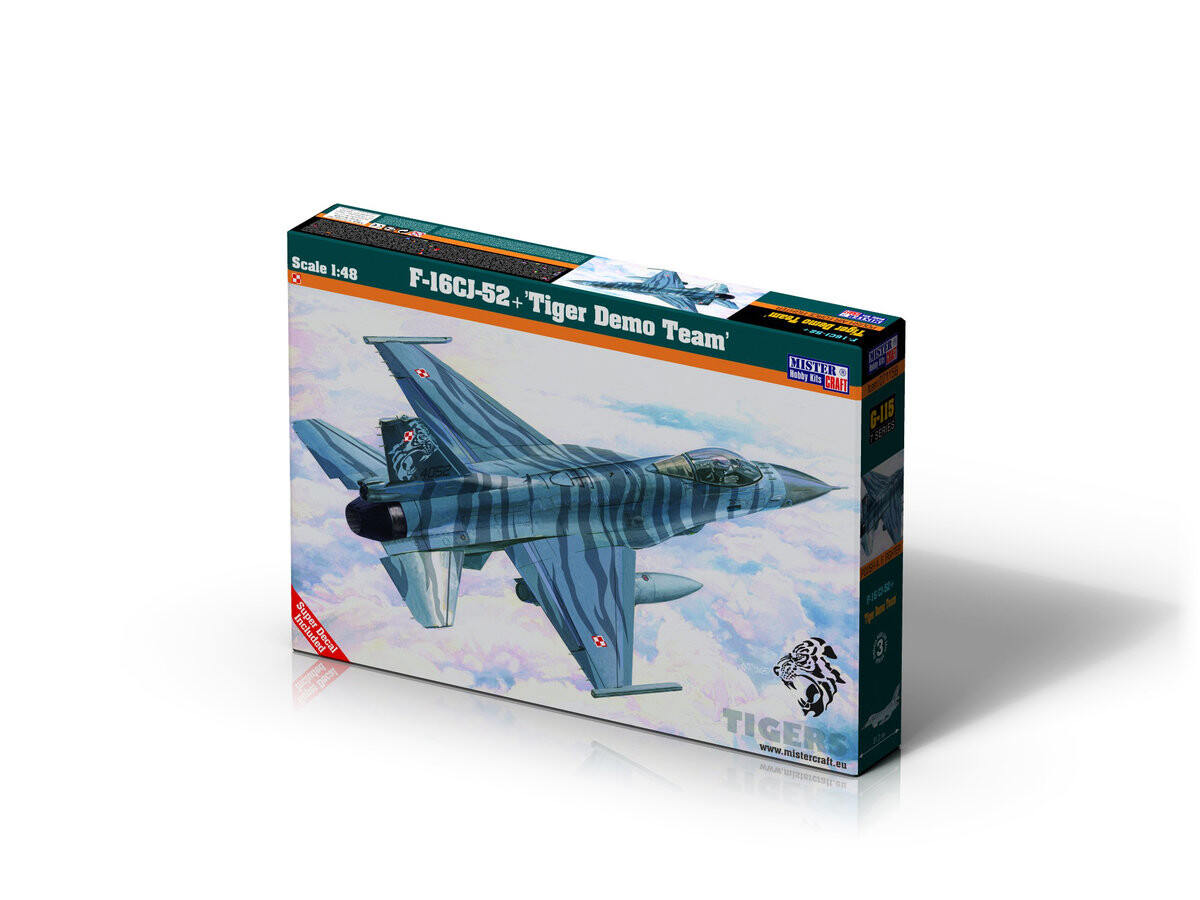 

Mastercraft, F-16CJ-52 Polish Tiger Demo Team, 1:48, Модельный набор, 8+ Mistercraft