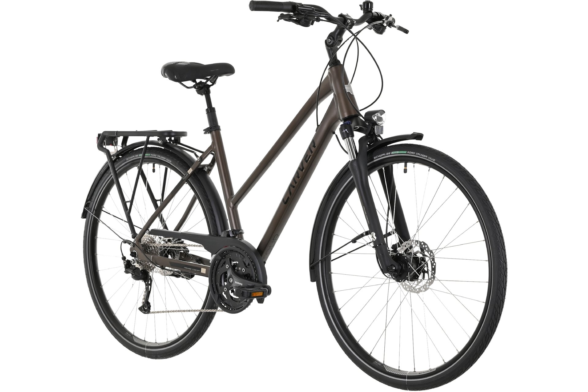 Треккинговый велосипед Carver Tour 120 - 28 дюймов - Damen Sport - 2024, цвет Braun|brownmetal black champagne — фото 2