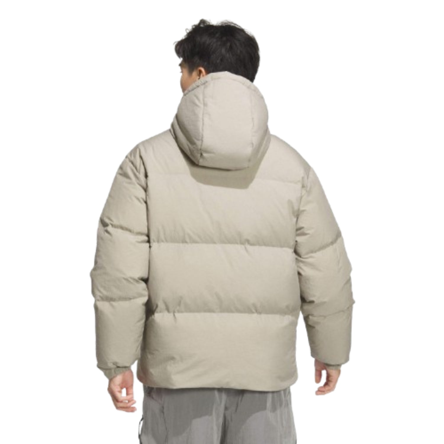 Пуховая куртка Adidas Basic Down Jacket 'Beige' — фото 3