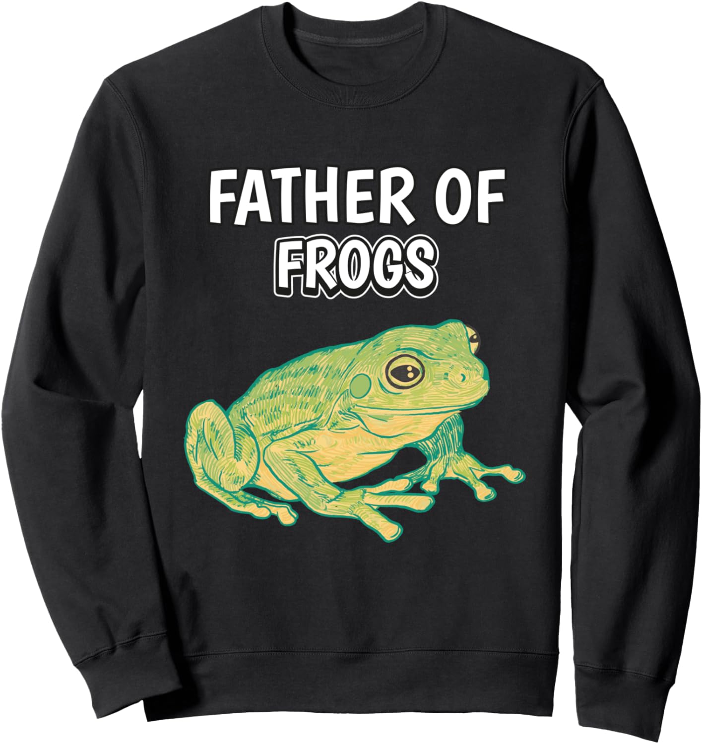 

Мужская и детская толстовка с изображением рептилии, папы и лягушки ко Дню отца Frog Outfits, черный
