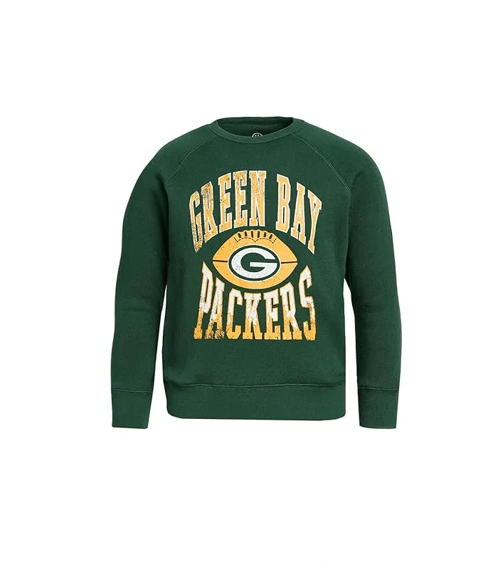 Худи NFL Green Bay Packers Hot Route Raglan Junk Food Clothing Kids, Hunter