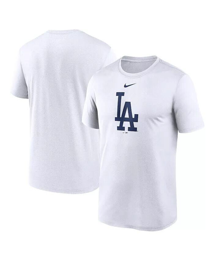 

Мужская белая футболка с большим логотипом Los Angeles Dodgers Legend Fuse Performance Nike, белый