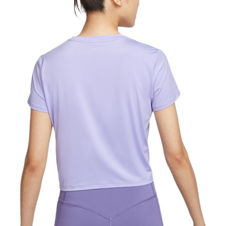 Nike Футболка Dri Fit женская Frosty Lilac/Black — фото 3