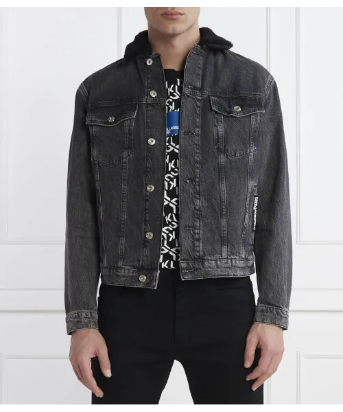 

Джинсовая куртка Regular fit Karl Lagerfeld Jeans, серый