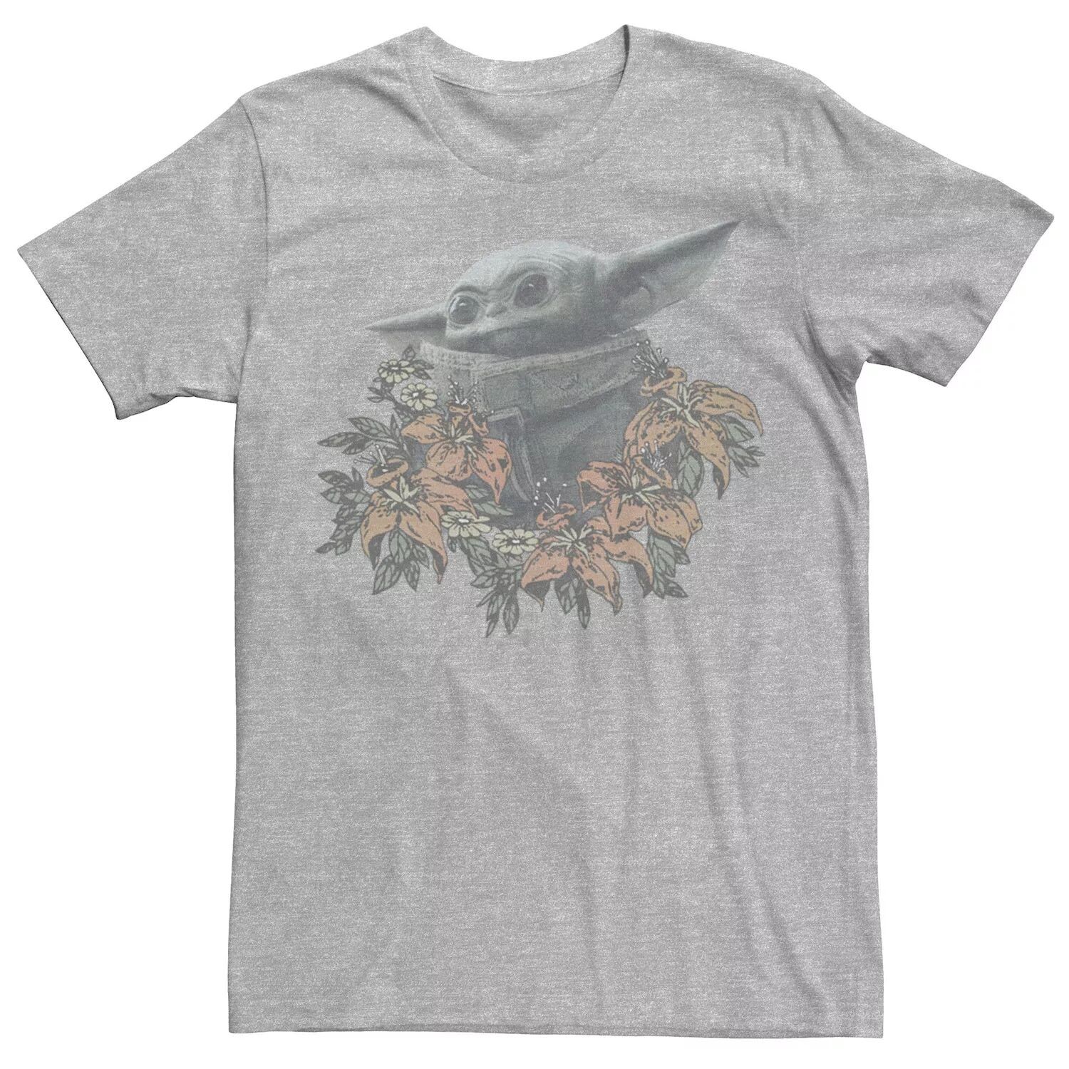 

Мужская детская футболка Star Wars The Mandalorian Flower Licensed Character