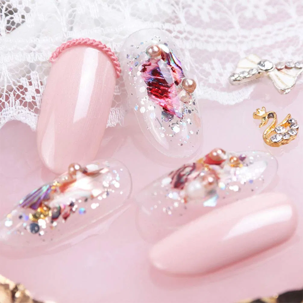 Набор из 3 коробочек с камнями из ракушки для нейл-арта Luxshiny Luxshiny — фото 3