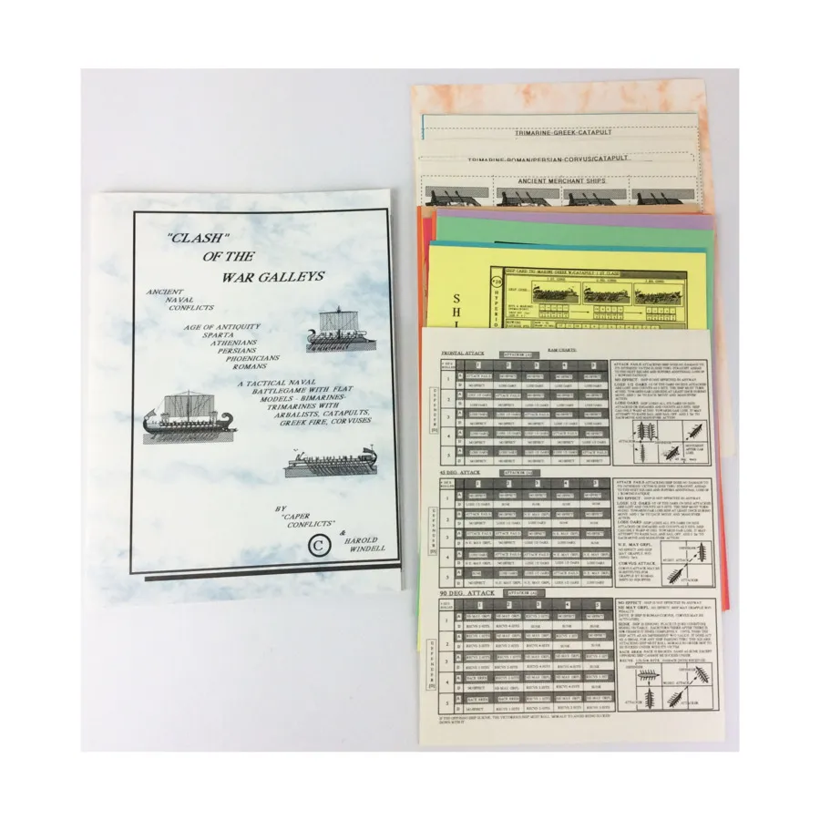 

Столкновение военных галер — древние военно-морские конфликты, Historical Miniature Rules (Caper Conflicts)