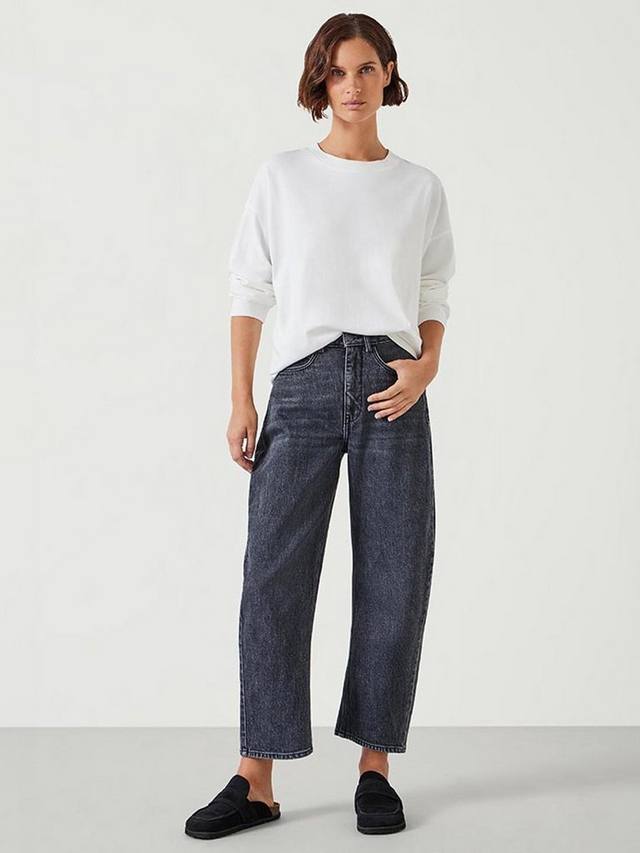 

Джинсы cordelia с бочкообразными ножками HUSH, цвет Washed Grey Denim