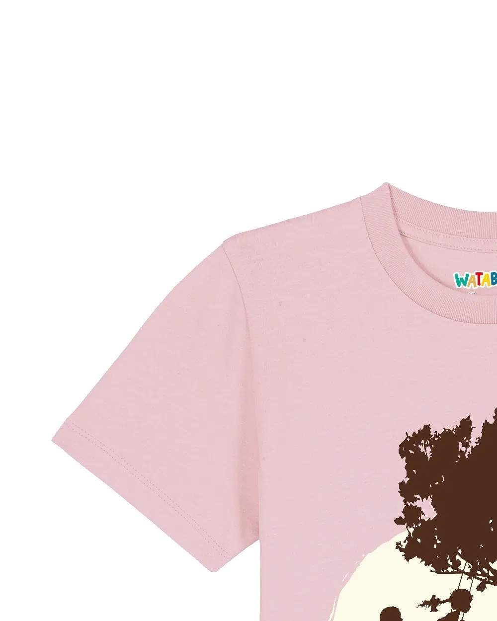 Футболка из органического хлопка Wat? Apparel, розовая — фото 3