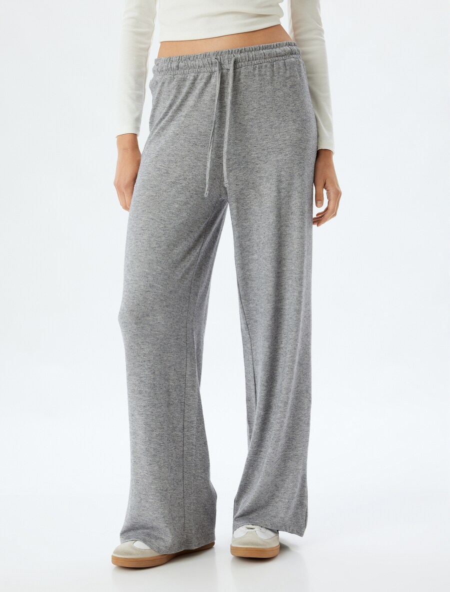 

Тканевые брюки Koton Loose fit Pants, серый