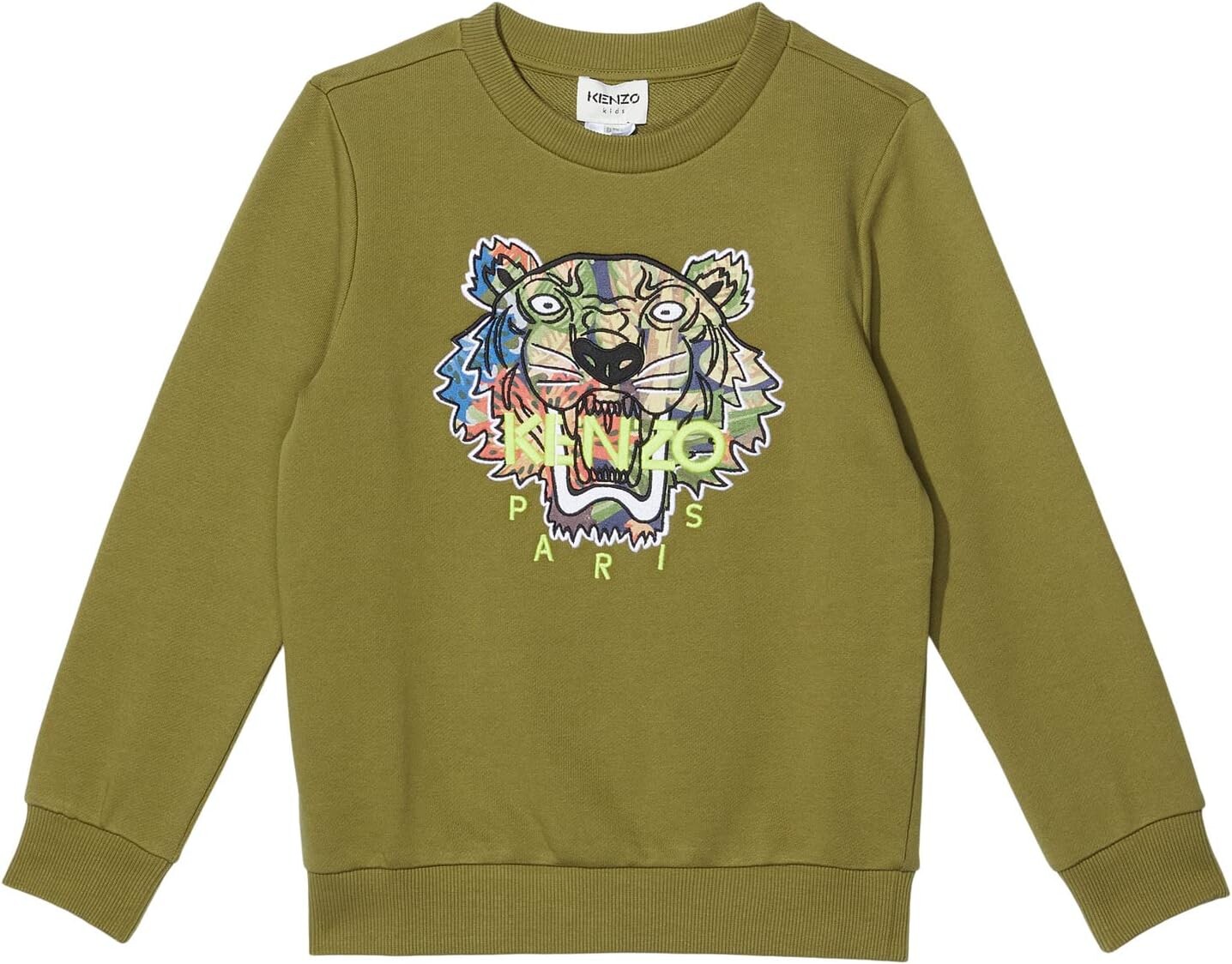 

Толстовка Kenzo Tiger Embroidered Sweatshirt, зеленый