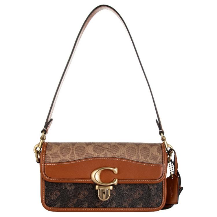 

COACH Искусственная кожа женская коричневая сумка через плечо