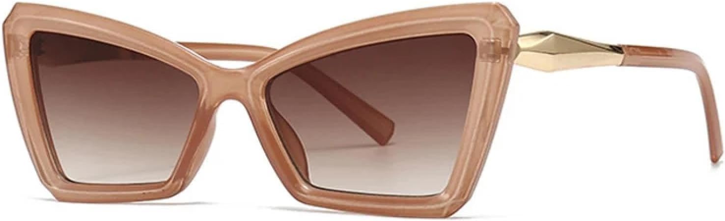 

Ретро-солнцезащитные очки «кошачий глаз» для женщин с градиентным переходом цвета, модные солнцезащитные очки для мужчин, солнцезащитные очки с защитой от УФ-излучения UV400 TVTBBVV, Tea Tea Gradient