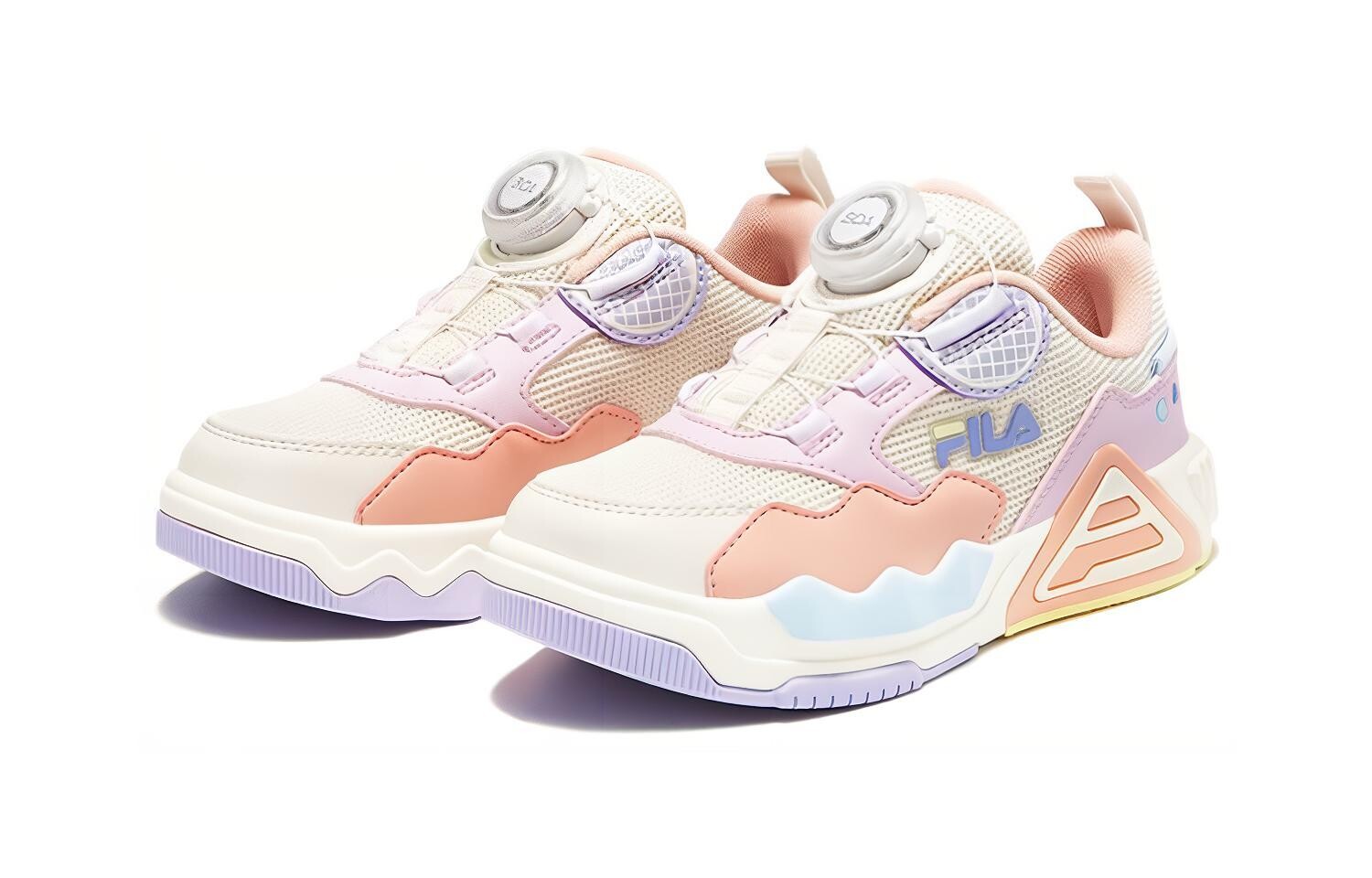 FILA Детские кроссовки для скейтбординга PS, Creamy white/snow clove — фото 3