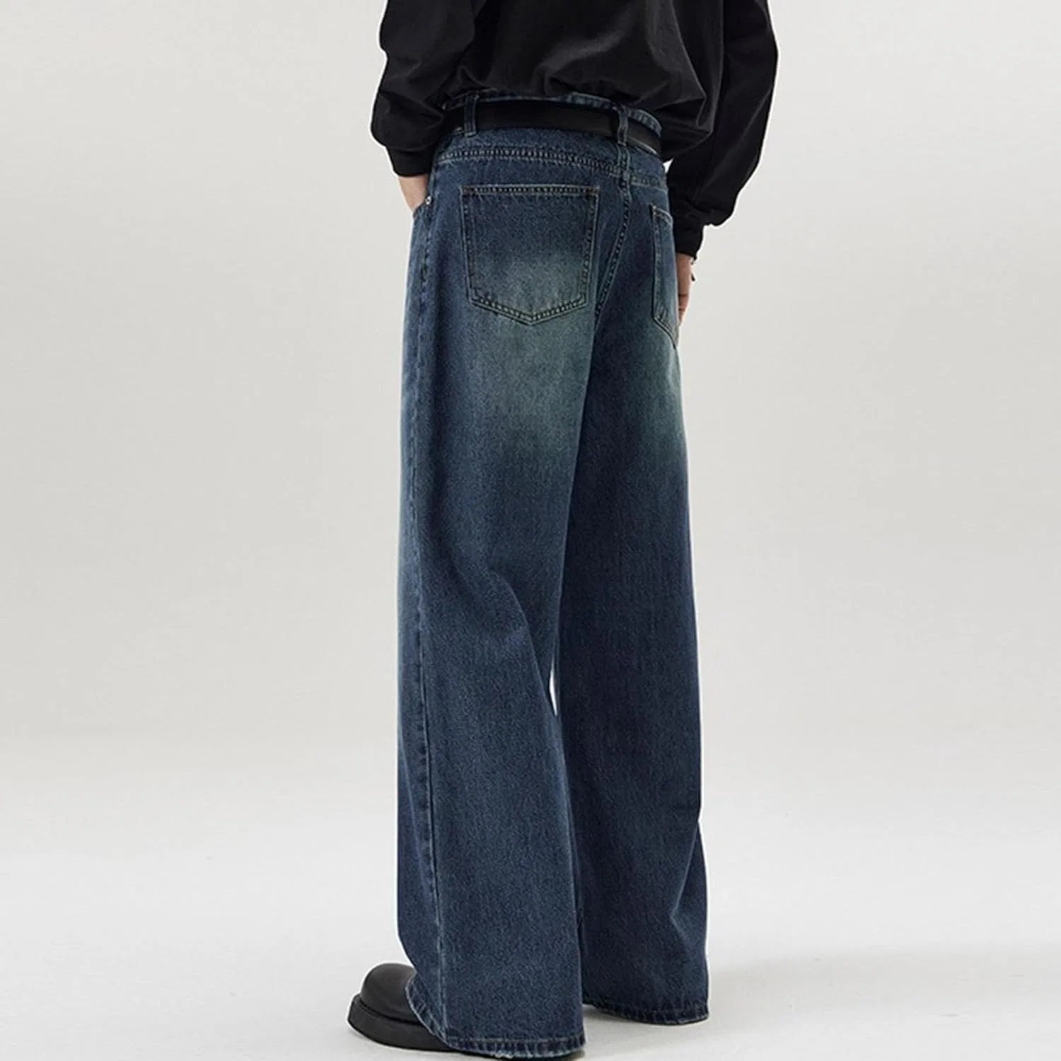 Джинсы свободные Classic Baggy Jeans, синий — фото 4