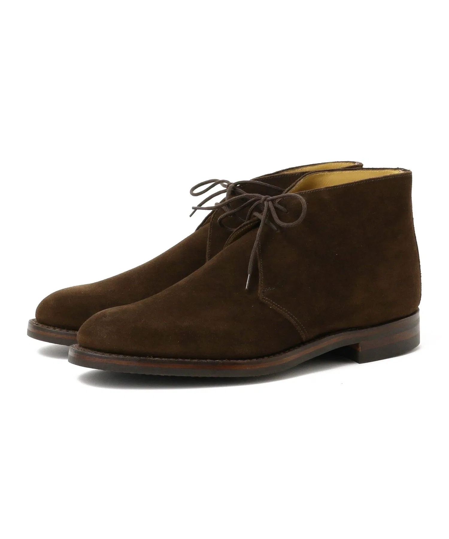 Замшевые ботинки-чукка CROCKETT&JONES / CHERTSEY